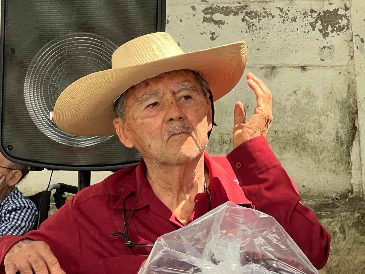 Vicente Estrada durante su homenaje en Cuautla, recordado por su lucha social.