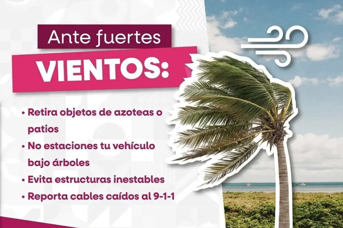 Se esperan condiciones climáticas adversas que podrían provocar incendios y tolvaneras en varias localidades.