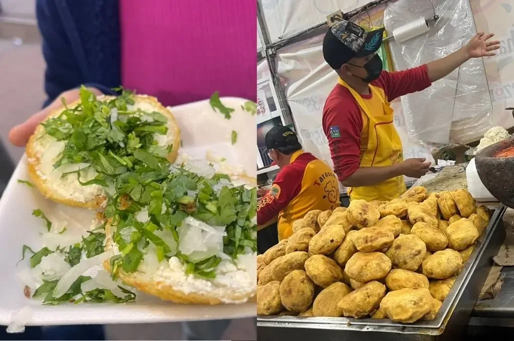 Visitantes disfrutando de los sabores en la Feria de León 2026.