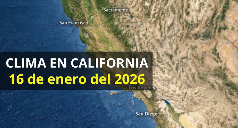 "Vista del clima soleado en Los Ángeles, California, el 16 de enero de 2026."