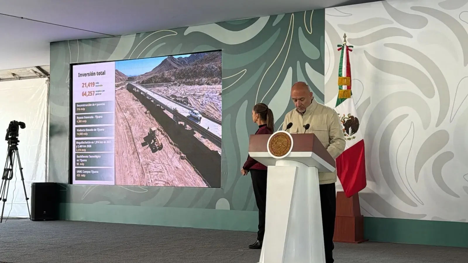 Visualización del Viaducto Elevado en Tijuana, obra clave para la movilidad.
