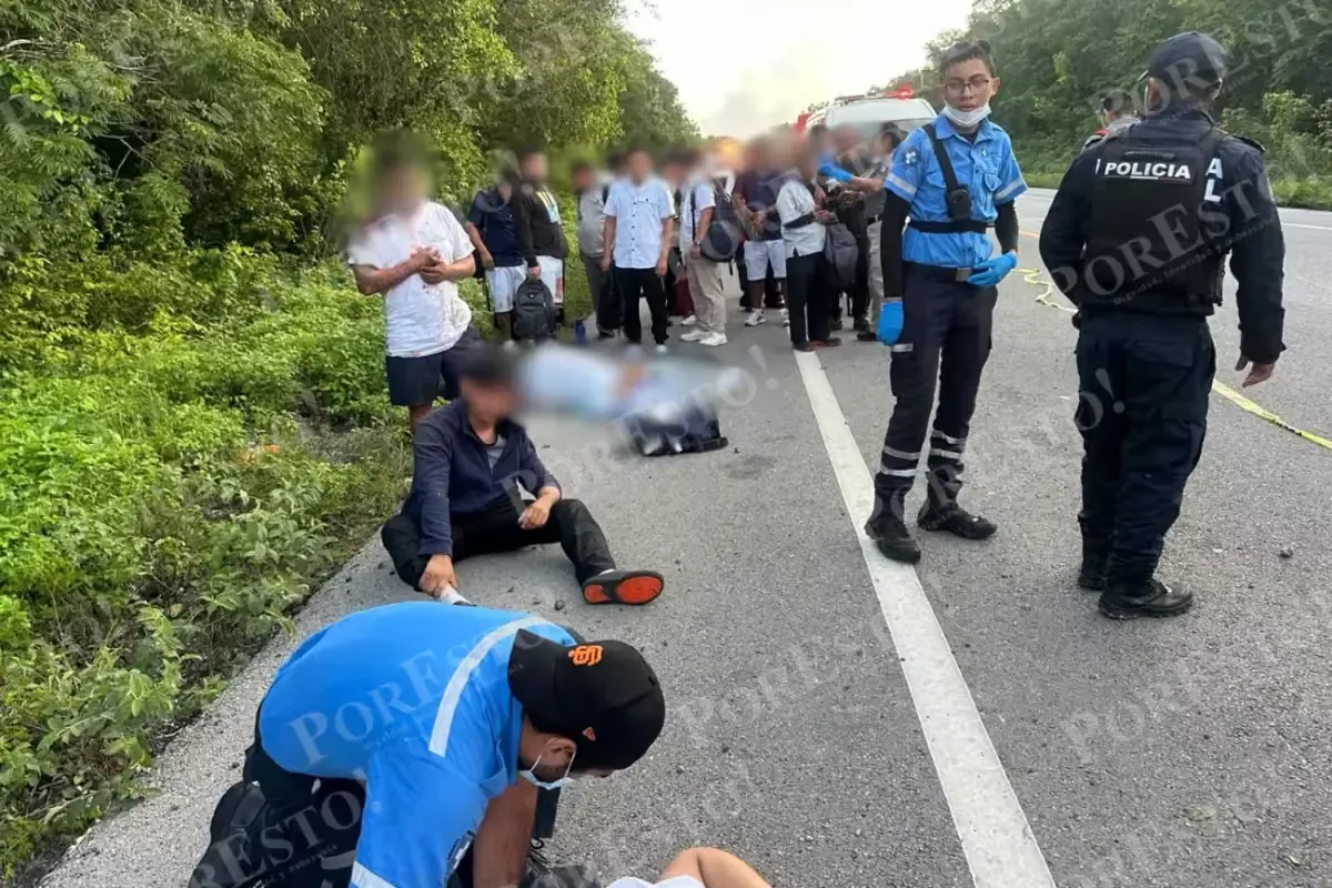 El accidente involucra a un autobús de trabajadores hoteleros en la Riviera Maya.