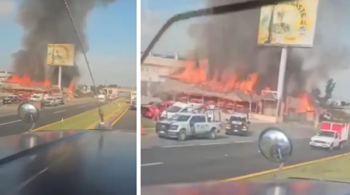 Un fuerte estallido y un incendio en un restaurante afectan la circulación y provocan emergencia en la región.