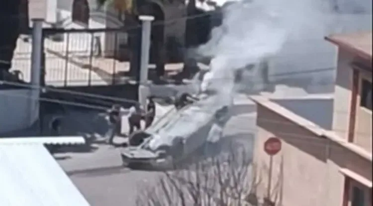 Un accidente en la colonia Los Virreyes generó movilización de emergencias.