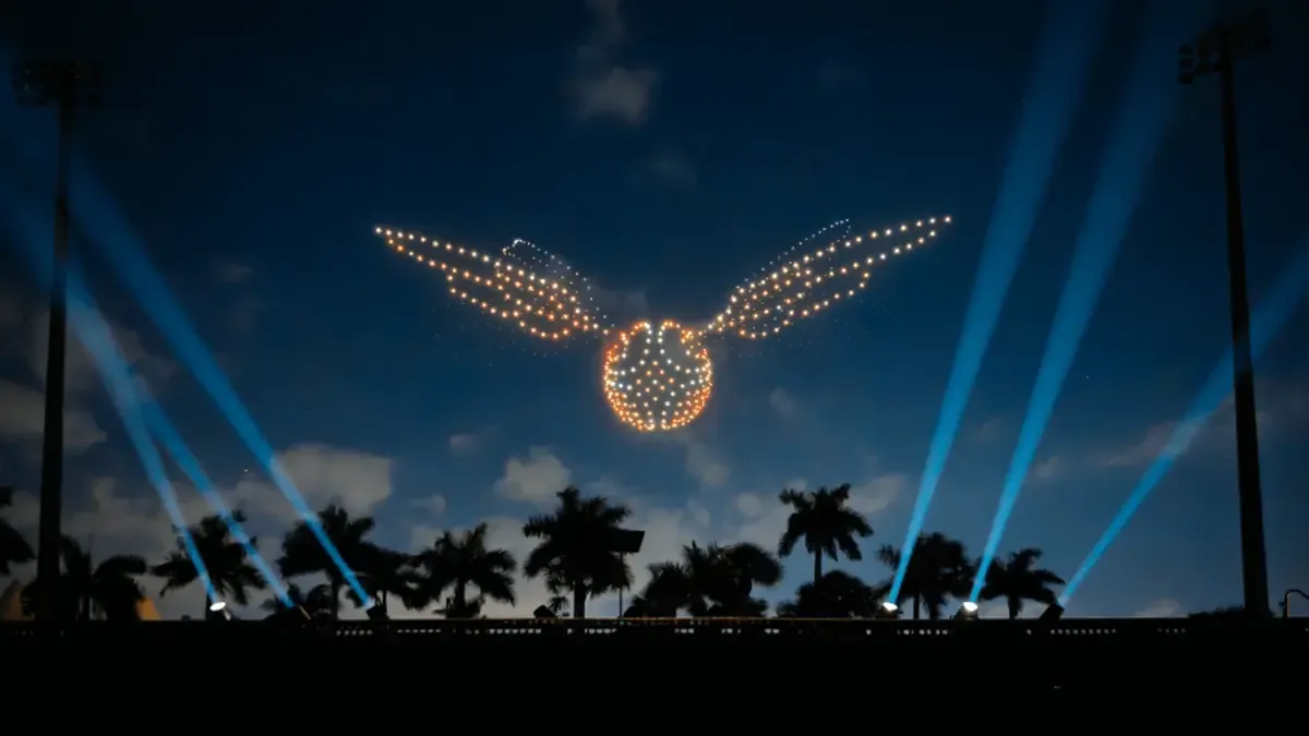 Un espectáculo de drones transformará el cielo de Zaragoza en octubre de 2026 con inspiraciones de Harry Potter.