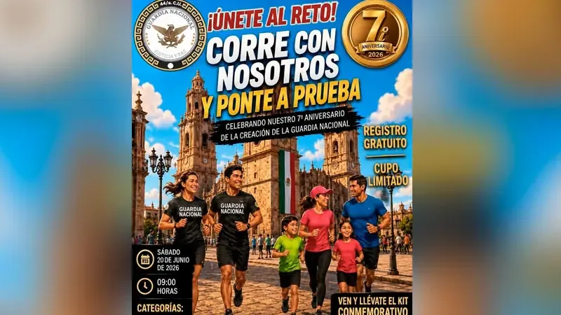 Se invita a la ciudadanía a participar en una carrera que fomenta el deporte y la convivencia social.